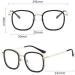 Buy TR Square Large Frame Clear Vision Blue Light Blocking Reading Glasses - Gray-Silver +0.00 | International Shipping Available - Buy Online on GoSupps.com