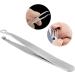 Nose Hair Tweezers Stainless Steel Round Tip Face Hair Remover Eyelash Eyebrow Tweezers - Buy Online on GoSupps.com