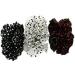 Set of 3 Double-Sided Polka Dot & Plain Frilly Ruffle Scrunchies/Garters - Buy Online on GoSupps.com