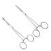 2pcs Stainless Steel Pet Hair Removal Forceps Hair Removal Clips Cupping Tong 18X7.5X0.2CM Silver