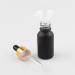 ZEOABSY 6 PiecesÂ 15mlÂ Empty Frosted Black/Gold Glass Dropper Bottles with Glass Pipette for Essence Essential Oil Elite Fluid Travel Cosmetics Storage Containers - Buy Online on GoSupps.com