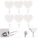 Alipis 18 Pcs Hook up Wood Coat Hooks Pegboard Wall Organizer Heart Shape Hooks Wall-Mounted Clothes Hook - Buy Online on GoSupps.com
