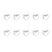 POPETPOP Teeth Jewelry Tooth Gems Kit Removable Tooth Ornaments Teeth Diamond for DIY Tooth Decor Nails Decor 10pcs White