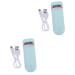 Beavorty 2pcs Electric Eyelash Curler Mascara Brush Lash Curler with Comb USB Rechargeable Eyelash Curler Heated Curler Power Tool Eyelash Makeup Tool Portable Accessories