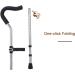 Adults Underarm Crutches Foldable Medical Stainless Steel Crutches with Comfortable Underarm Pads and Ergonomic Handles Suitable for Height: 155-175cm/5'-5' 7'' (Color : Silver Size : 2 Counts) - Buy Online on GoSupps.com