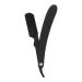 Razor Straight Edge Razor Ergonomic Design Premium Material for Travel for Hotel for Home(S80 Black)