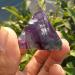 Natural Crystal Rough Small Fluorite Pyramid The Genius Crystal