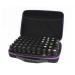 Multi -purpose 60 bottles of essential oil case Storage pocket wearing holes. Servant -style collective case travel essential oil bottle of organizer for women for trips everyday life (color: purple purple 15ml