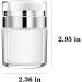 Airless Pump Jars Refillable Airless Travel Lotion Jar With Lid New Empty Airless Cosmetic Container for Thick Moisturizer Skincare Cream White - Buy Online on GoSupps.com