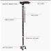 SilteD Canes Multi-Functional Crutches Cane Elderly Retractable Crutches A - Buy Online on GoSupps.com