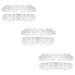 Batlam 3 pairs of artificial teeth snap on veneers teeth veneers snap in Teeth Instant Snap on Perfect Smile Confidence in Minutes at Home (3 upper + 3 lower teeth)