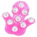 MagiDeal 4x massage gloves with 9 rotating balls body massage gloves full body massager