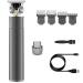 Hair Clippers T-shaped profile skeleton heavy-duty percussion cordless trimmer men's 0mm bald hair clipper complete hair clipper(Grey)