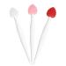 Lip Scrub Brush  Lip Scrub Lip Exfoliator Brush  Silicone Lip Brush Lip Scrubber Exfoliator Tool Lip Lightening for Dark Lips Double-Sided Lip Brush 3 PCS Pink 03