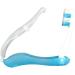 Light Blue Folding Travel Toothbrush for Adults Potable Disposable Soft Toothbrush for Travel Camping Toothbrush School Home Business Trip Accessories