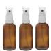 Brown glass spray bottle atomizer bottle with pump atomizer. Kosmetex perfume bottle 3 x 50 ml