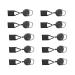 Vogely 10Pcs Silicone Lighter Holder Sleeve Clip Lighter Protective Cover Smoking Accessories with Retractable