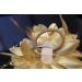 Flower Feather Bead Corsage Hair Clip Fascinator Set - Beige/Camel - Buy Online on GoSupps.com
