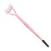 Eyeline separator |Double-head eyelash-eye brewing separator made of stainless steel |Foldable portable make-up tools semi-arched eyelash brush for adults women women youthful Odavom Hell-Pink