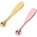 Premium Gold Anti-Wrinkle Eye Cream Applicator - Metal Massage Stick for Radiant Skin - Buy Online on GoSupps.com