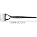 Stainless Steel Folding Eyelash Comb & Separator | Portable Makeup Brush Tool - Buy Online on GoSupps.com