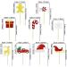 Blumomon Pack of 36 Merry Christmas Cupcake Toppers with Glittering Snowflakes Candy Hats Gift Elf Cake Decorations for Christmas and Winter Ceremony Party Bedar Multicoloured 16 - Buy Online on GoSupps.com