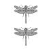 Dragonfly Temporary Tattoo Sticker Set of 12 - Watercolor Waterproof Body Art for Women, Girls, Kids - Party Favor - 10.5X6cm (SF160) - Buy Online on GoSupps.com