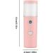 Face Mist Steamer 27ml Facial Handy Sprayer Hydrating Mister USB Rechargeable for Skin Care Beauty Pink Face Mist Steamer111 - Buy Online on GoSupps.com