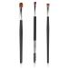 3 Piece Eyebrow Brush Set Angled Eyeshadow Eyeliner Precision Flat Shaper Small Shader for Female Girls