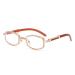 Clear Vision Blue Light Blocking Computer Readers Lightweight Reading Glasses Eyewear Flat Light Mirror +250 Gold