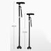 Adjustable Crutches Collapsible Elderly Adjustment Crutches Retractable Small Four-Corner Cane with Lights Parent's Gift It's so Kind of You powerfully - Buy Online on GoSupps.com