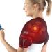 sticro Shoulder Heating Pad Massager for Pain Relief  Vibration Massage Heated Wrap Braces for Left Right Frozen Shoulder  Rotator Cuff Injury  Arthritis  Decent Gift for Men Woman - S/M/L Small/Medium/Large