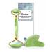 Gua Sha & Face Roller Jade Roller for Face - Natural Healing Crystal Self Care Gifts for Women - Facial Skin Care Tools Muscle Roller Massager Relaxing Relieve Wrinkles (Green)