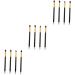 Baluue 12 Pcs Eye Make-up Brush Kit Concealer Brushes Cream Eyeshadow Glitter Eyeshadow Foundation Makeup mediumx3pcs Black+goldx3pcs - Buy Online on GoSupps.com