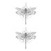 Dragonfly Temporary Tattoo Sticker Set of 12 - Watercolor Waterproof Body Art for Women, Girls, Kids - Party Favor - 10.5X6cm (SF160) - Buy Online on GoSupps.com