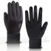 ATERCEL Winter Gloves for Men, Women, Updated Touch Screen Glove, Waterproof Warm Gloves in Cold Weather for Running, Cycling, Driving, Working Black Medium