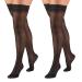 Truform Sheer Compression Stockings 15-20 mmHg Women's Thigh High Length 20 Denier Black X-Large (Pack of 2) Black X-Large (1 Pair) (Pack of 2)