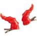xbiez 1pair Devil Horn Shape Hairpins Hot Girls Goth Duckbills Hair Clip Halloween Goth Ponytail Braids Hair Clip for Woman Red - Buy Online on GoSupps.com