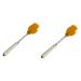 Healeved 2 piece of face massage tools Massage roller Face massage device Face cleaning tools Exercise roller Muscle roller stick sporty massage tab cleaning 34x6cmx2pcs white orangeex2st