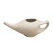 ANCIENT IMPEX Ceramic Neti Pot 250 ml (Ivory Matte) with 5 Neti Salt Sachets Natural Remedy for Sinus Relief Congestion Allergy & Nasal Cleansing