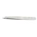 Ergonomic Slanted Tip Tweezers - Stainless Steel Smooth Finish - Perfect for Home Use & Beauty Professionals (Silver) - Buy Online on GoSupps.com