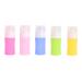 Tvoip 5Pcs 38ml /1.28oz Silicone Refillable Bottle Portable Mini Traveler Packing Bottle Press Bottle(Random Color)