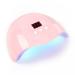 COSCELIA UV LED lamp for gel nails 36W USB portable nail dryer professional LED nail lamp with 30/60/90s timer nail dryer hardening lamp for nail gel (pink)