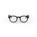 Popme Unisex Licorice Black Reading Glasses with Blue Lenses for Presbyopia Blue Light Filter 2 Diopters One Size