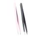 2-part stainless steel-eye brow's tweezers set for facial hair removal make-up beauty tool easy to use labor-saving