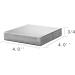 Oudtinx Steel Bench Block 4x4 Flat Anvil for Jewelry Stamping - 4x4x3/4 Inch - Buy Online on GoSupps.com
