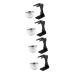 Minkissy 4 sets Razor Setting Razor Sature Cup of Razor Suffing bowl men soap desk gift gifts shaving razor and bowl of shaving bowls and stands razor tool stand stainless steel