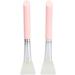 Silicone Face Scrubber Set Pink Blue Facial Brush Tools Skincare Products with Hanging Ring - Buy Online on GoSupps.com