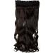 SEGO 74cm Clip-in Hair Extensions - Wavy Dark Brown Weft with 5 Clips | 130g Real Hair Look - Buy Online on GoSupps.com