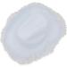 Zodaca White Cowboy Hat with Feathers - Western Felt Cowgirl Hat for Halloween Costume and Parties - Buy Online on GoSupps.com